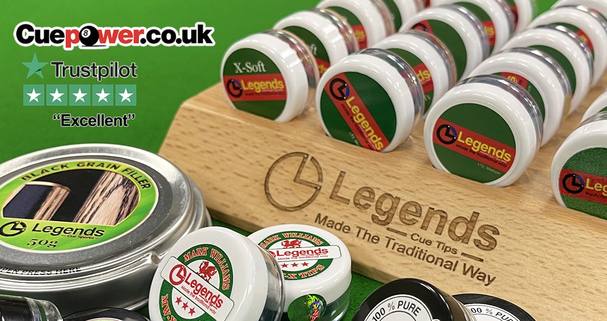 Made from Genuine Leather Legends Mark King Medium Firm Cue Tips