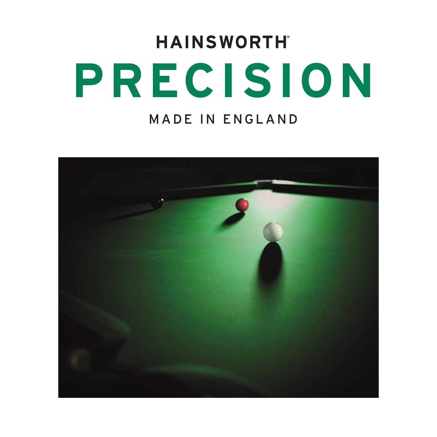 Hainsworth PRECISION Ultimate Tournament Cloth Bed & Cushions for 7ft UK Table 